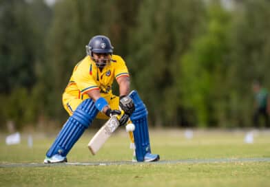 Acción de juego cricket